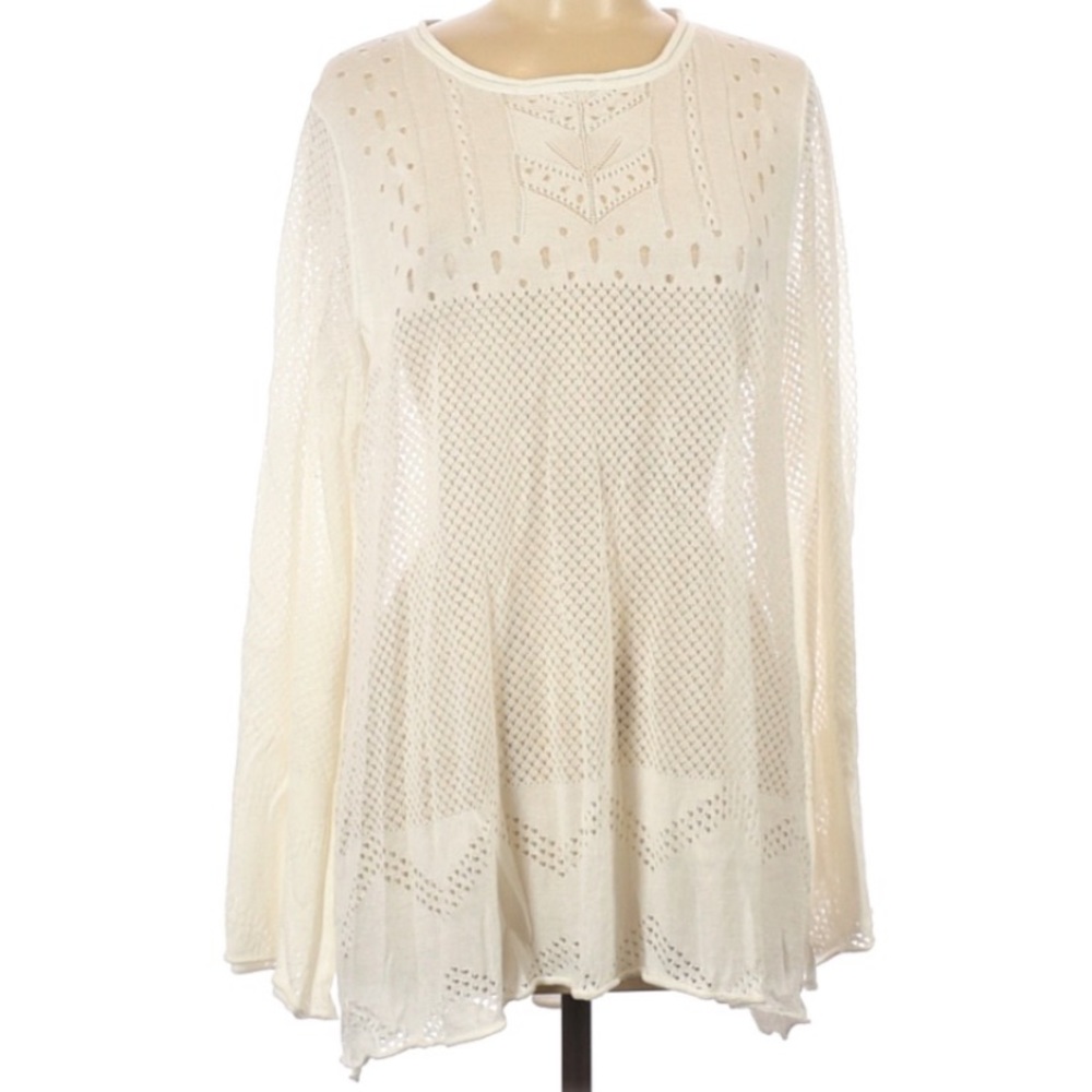 NEW Wildfox Crochet, Eyelet, Embroidered Sweater